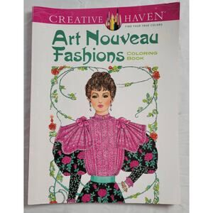 Creative Haven Art Nouveau Fashions Coloring Book